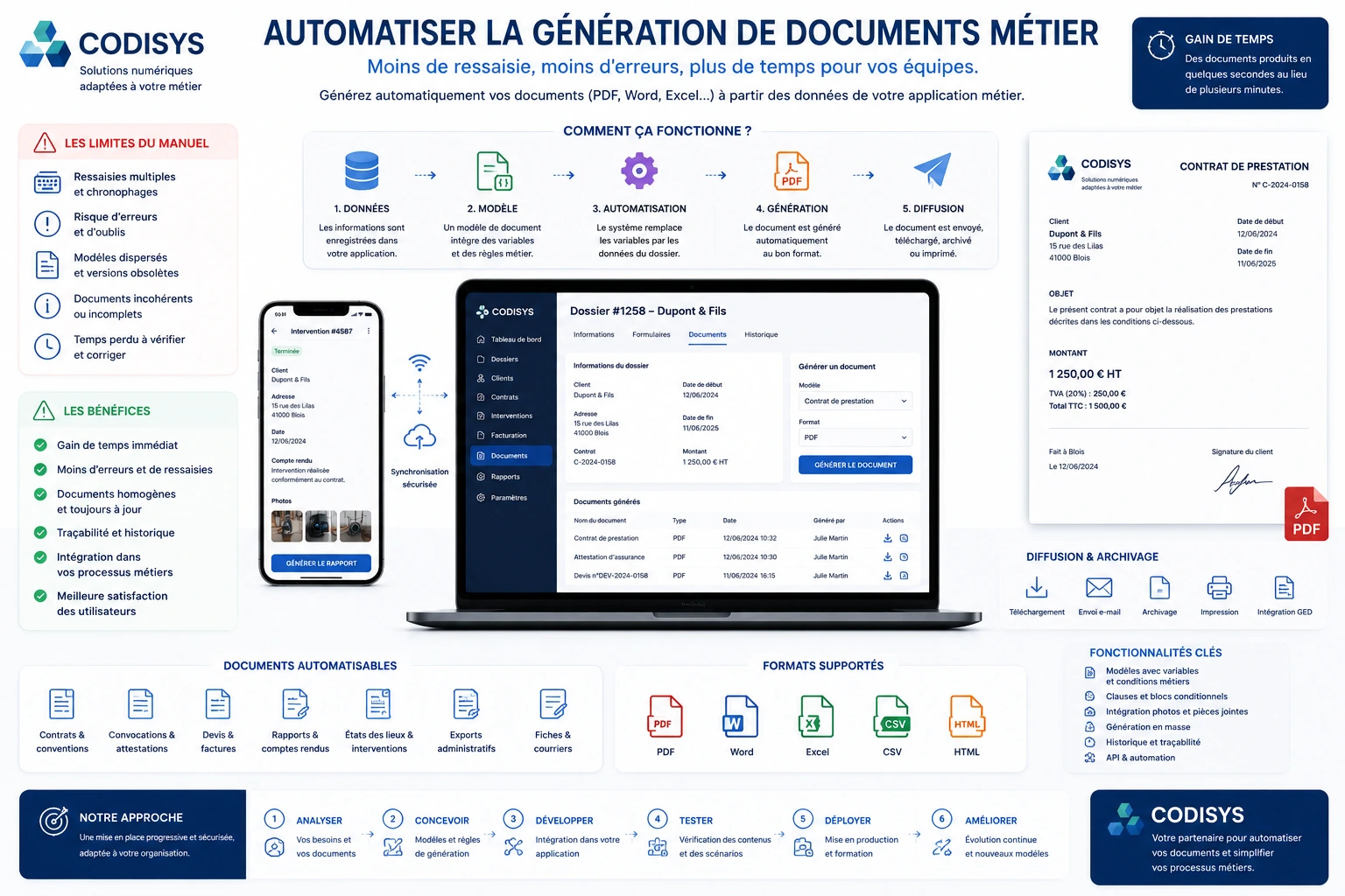 Automatisation de la génération de documents PDF depuis une application métier